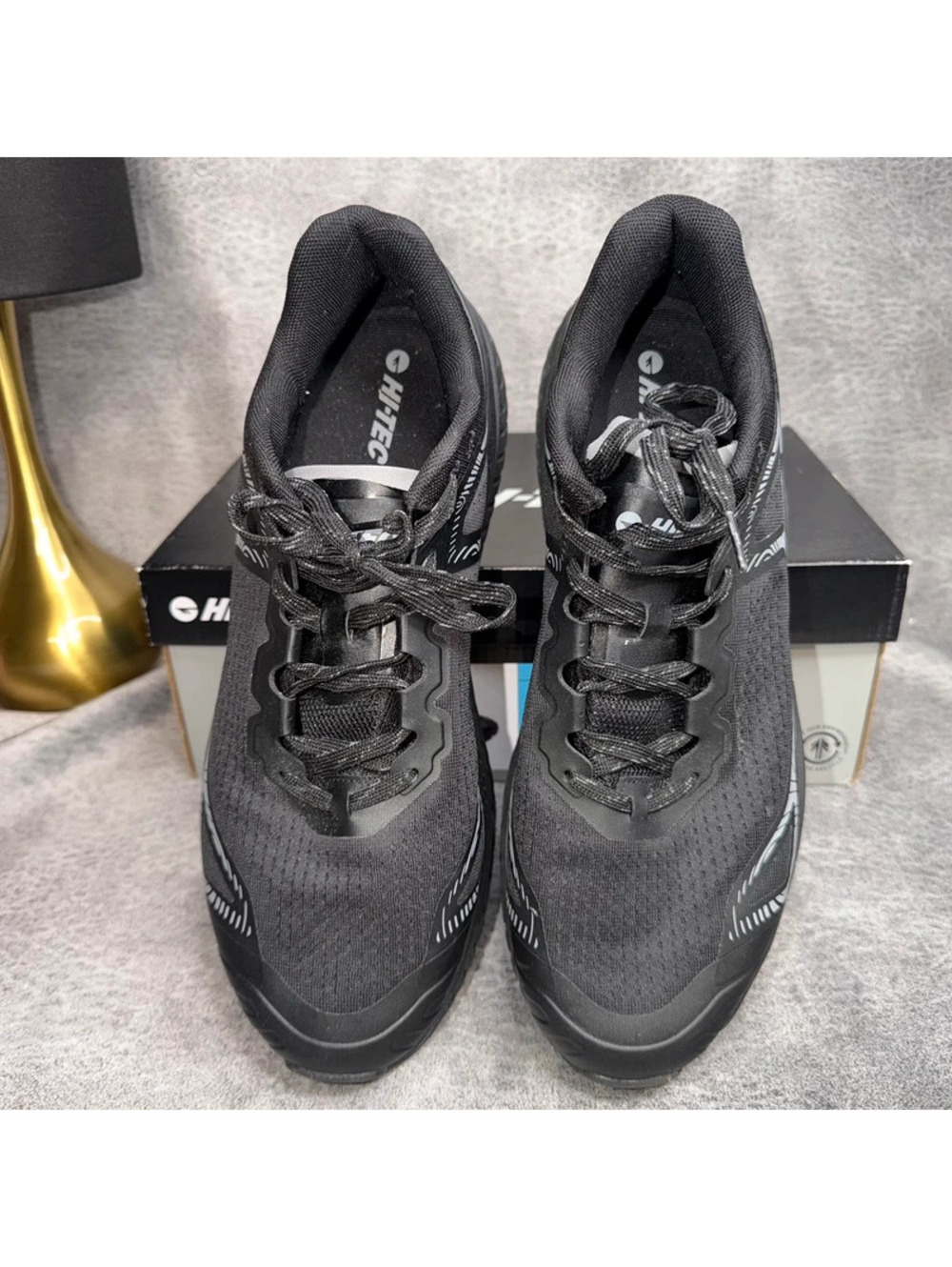 HI-TEC Men’s Size 13 Black Trail Running Hiking Athletic Shoes Sneakers